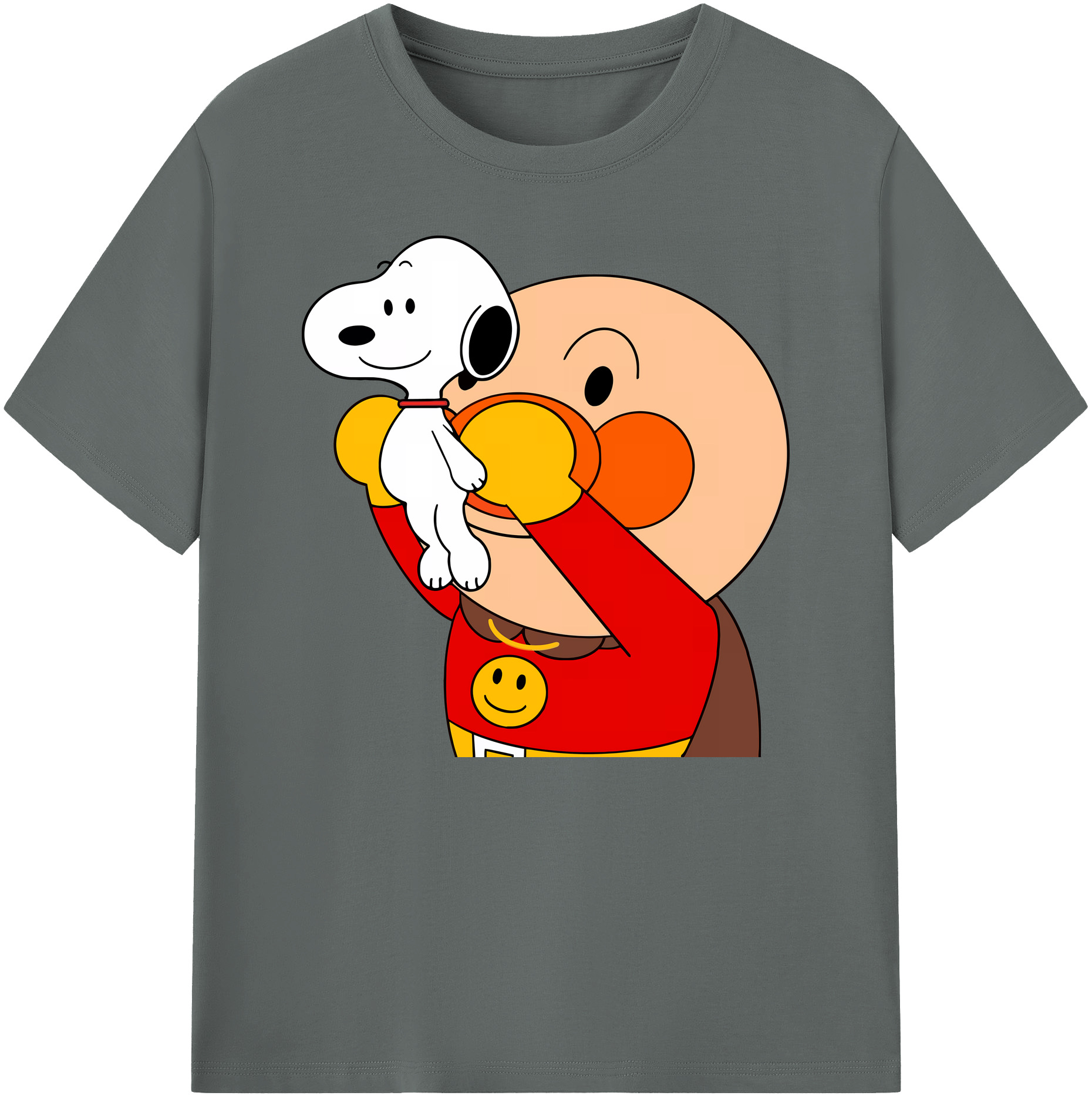 （画像用） アンパンマン Anpanman 綿100％ メンズ半袖Tシャツ｜肌触りやわらか＆通気性